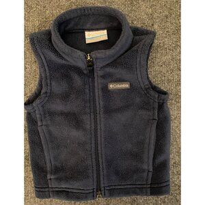 Columbia Sleeveless Fleece Vest Infant Baby 3-6m Zip‎ Up Outdoor Fishing Hunting